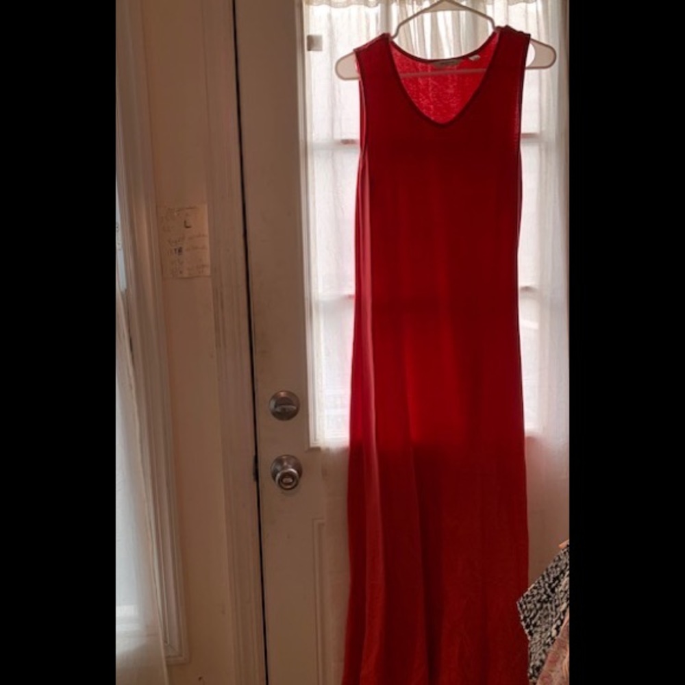 Pink maxi dress